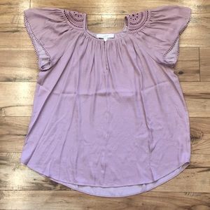 Ann Taylor Loft Light Purple Blouse